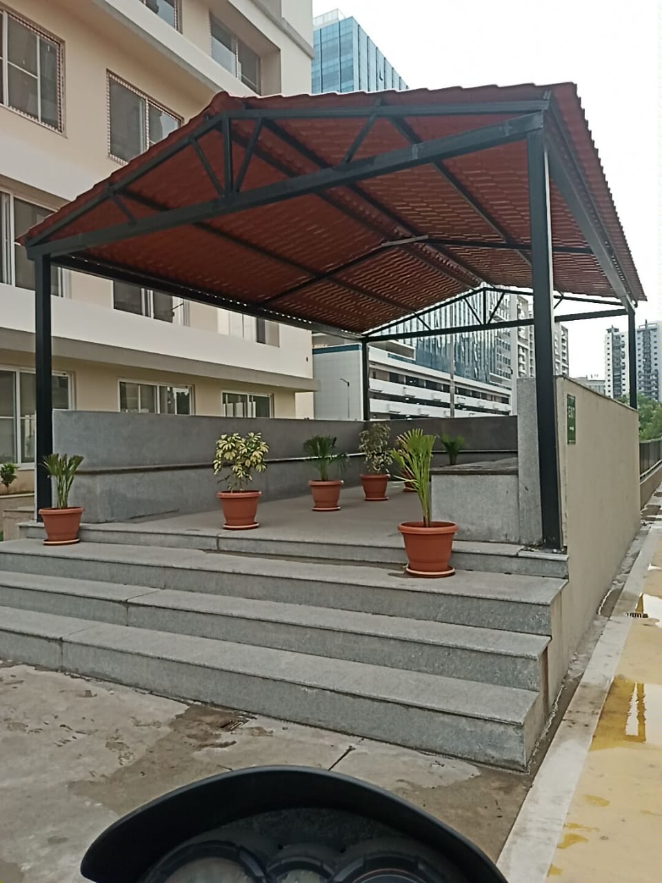 BALCONY GRILLS WITH PIPES